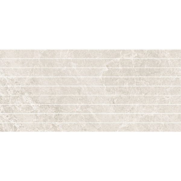 Pietra White Matt Strip Mosaic