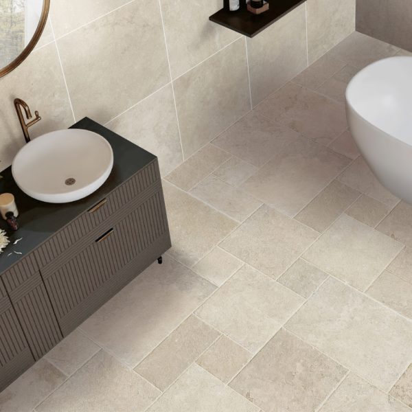Travertino Lux Bianco Matt 600