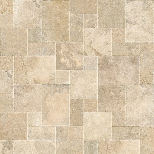 Travertino Lux Ivory Matt French Pattern